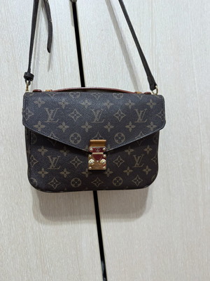 Louis Vuitton original women's bag, black and gold