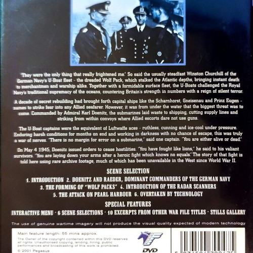 U-Boat War DVD documentary used without subtitles