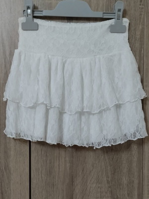 H&M lace mini skirt with frills for girls 9-10, size 134-140