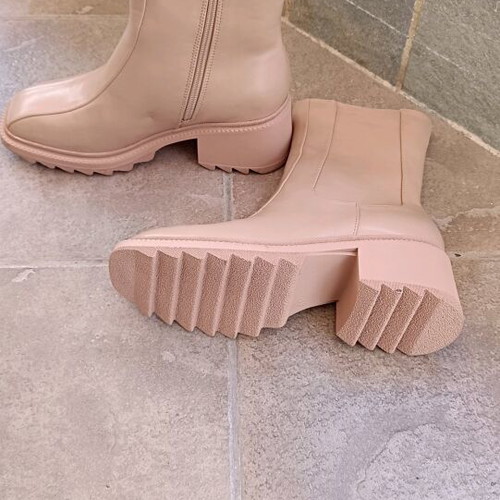 Women's beige ankle boots new, size 41