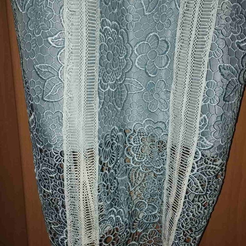 Midi dress from Zini guipure lace powder blue like new