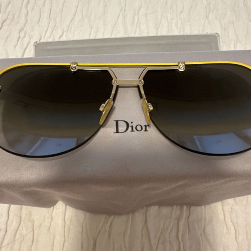 Dior women's sunglasses used with yellow frame