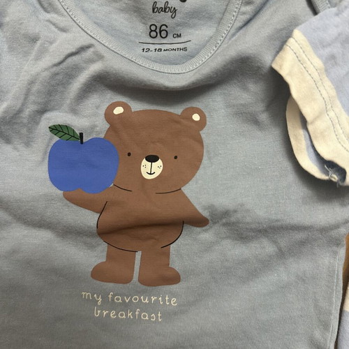 Short-sleeve baby bodysuits, 12-18 months