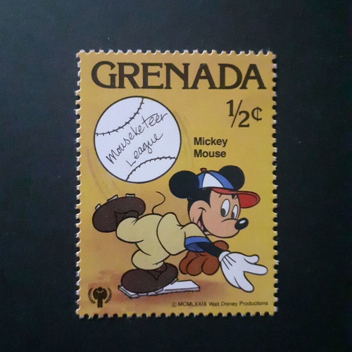 Disney Sport Mickey 1979 Stamp Set Mint from Grenada