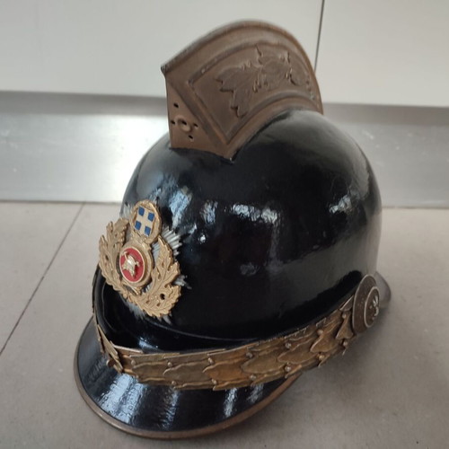 Firefighter helmet antique used, 1980s
