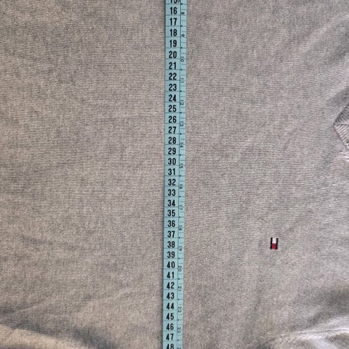 Tommy Hilfiger sweater with cashmere and cotton like new, gray-blue medium size