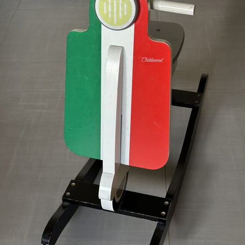Wooden Vespa rocking toy used