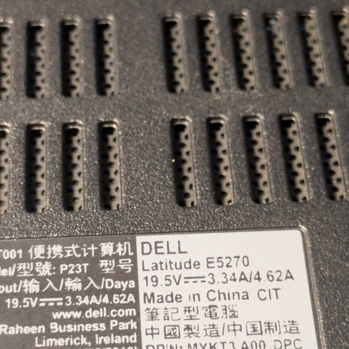 Dell Latitude E5270 laptop refurbished, Intel i5, 8GB RAM, 256GB SSD