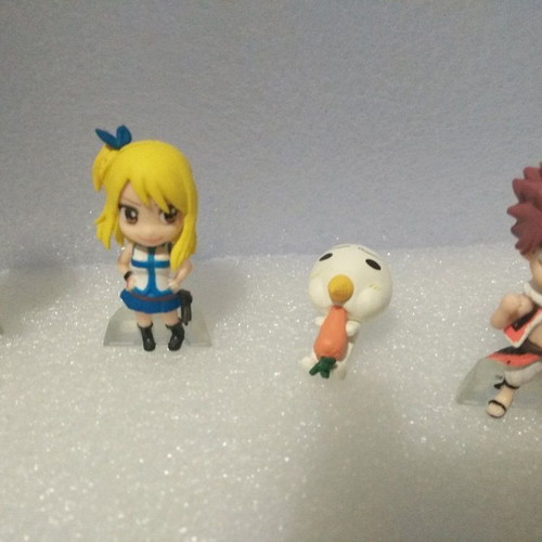 Fairy Tail Anime Chibi Figures set of 6, like new