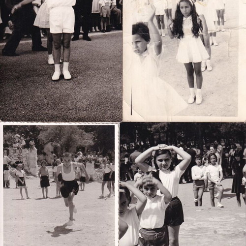 Black and white school life photos used, pack of 121