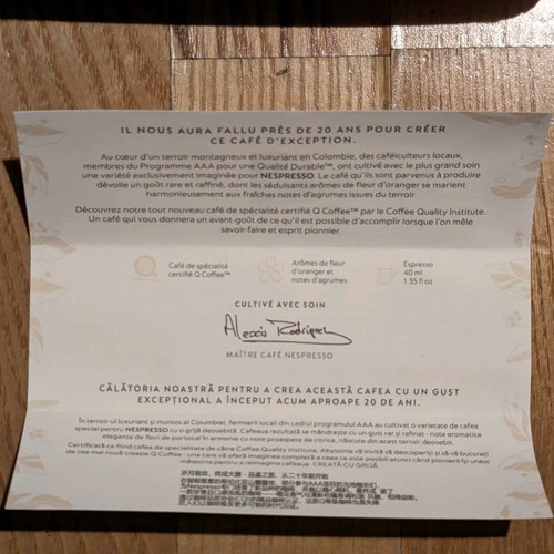 Nespresso collectible box used