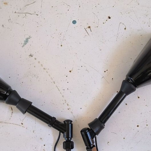 Motorcycle mirrors set with integrated LED turn signals like new