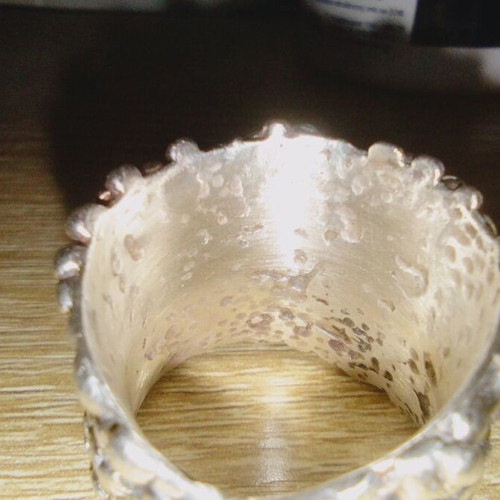 Silver ring handmade, like new