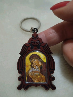 Keychain image new with Virgin Mary and Christ