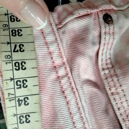 Review women's jeans like new, pink, slim fit