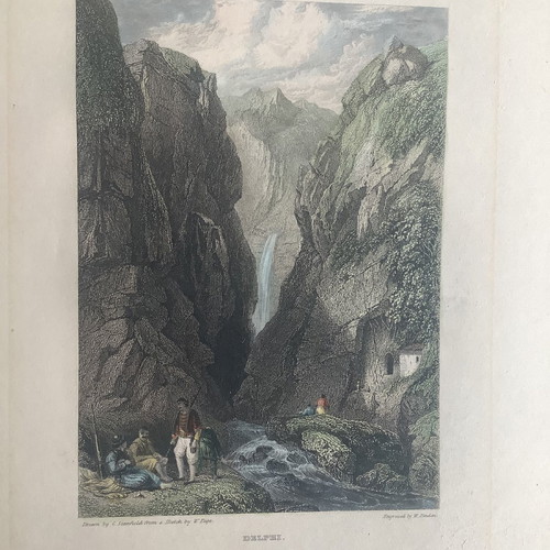 1832 Delphi colored chalcography used
