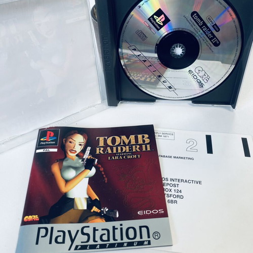 Tomb Raider II PlayStation 1 PS1 like new, complete English