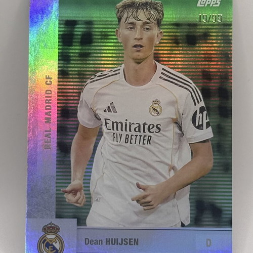 Dean Huijsen 2025-26 Topps Real Madrid Team Set Green Base card like new