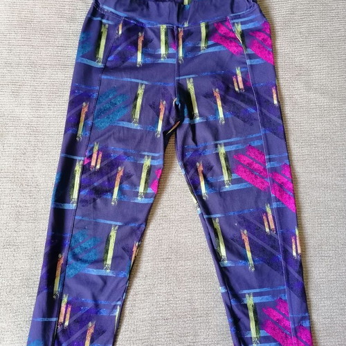 Body Move cycling leggings size L like new, blue