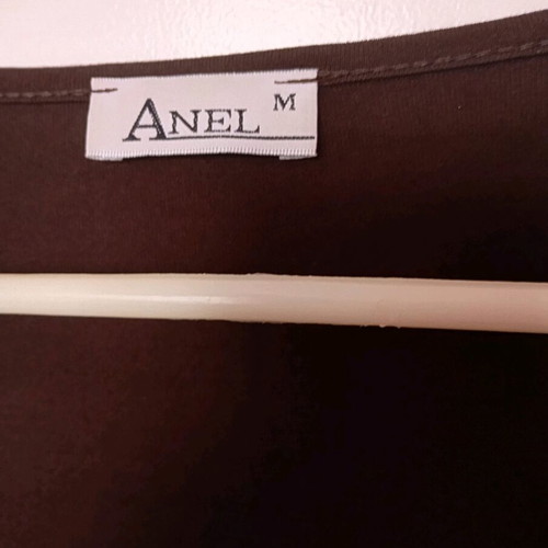 Anel brown elastic blouse like new, fits M to XL