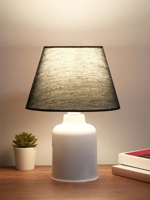 Globostar CIA 204-0081 modern table lamp portatif white and black