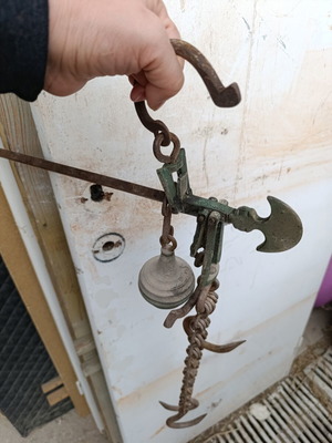 Old Kantari weight measuring tool used