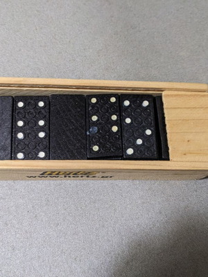 Domino board game small from Hertz unused