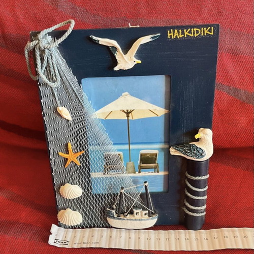 Nautical photo frame Halkidiki new with sea decorations