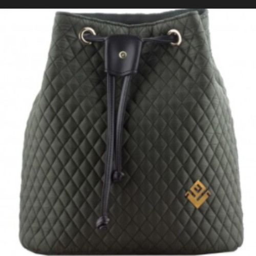 Handmade Pouch Backpack from capitone fabric, new