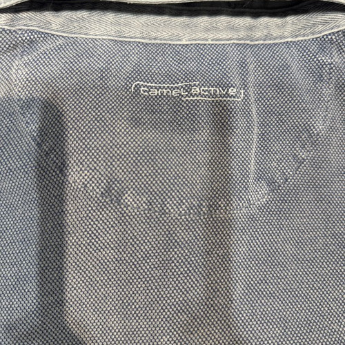 Navy & Green Shirt size M like new, blue