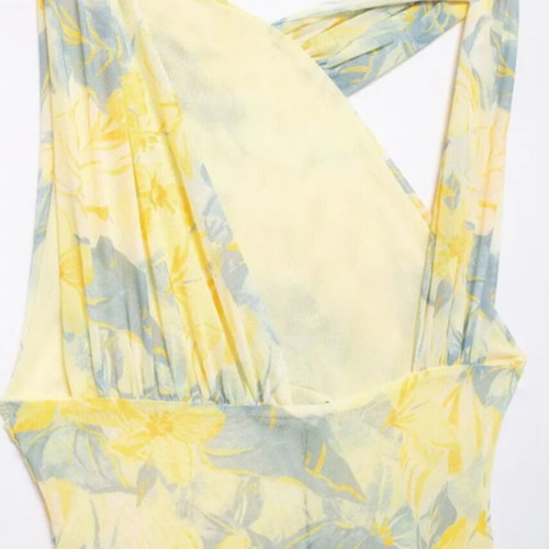 Zara asymmetric floral pleated tulle -  16,00 - Vendora.cy