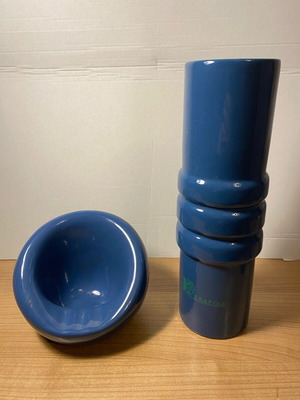 Collectible Kerafina ashtray and vase set like new