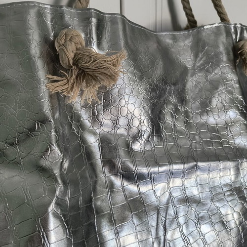 Shopper bag metallic new