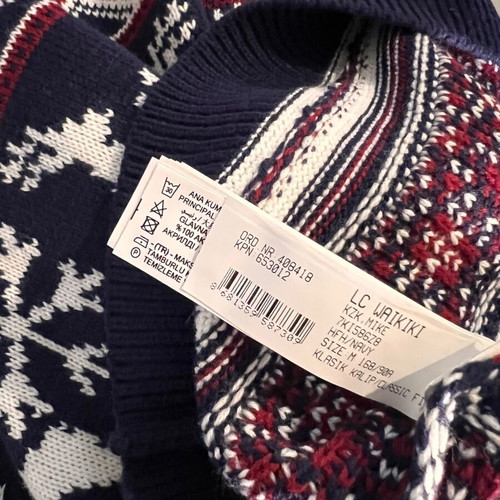 LC Waikiki jacquard sweater like new, colorful, size M