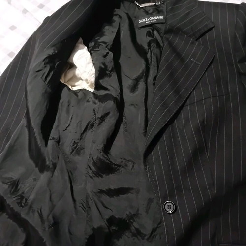 Dolce & Gabbana women's jacket used, black with gray stripes