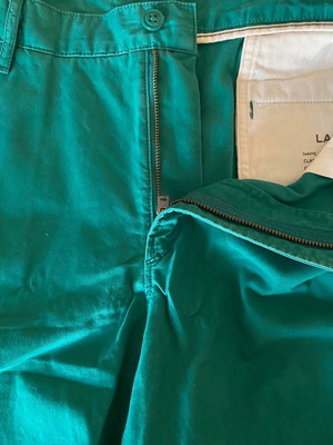 Βερμούδα Lacoste Chino ανδρική καινούργια, πράσινη, μέγεθος 34