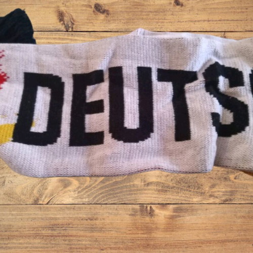 Large Germany double-sided scarf used