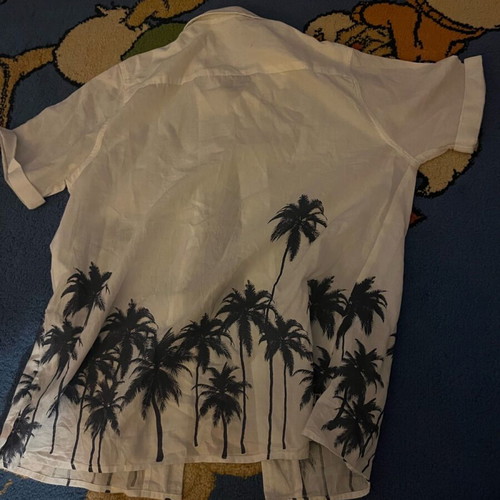 Zara kids shirt new for 9 years old, white and turquoise, size 134 cm