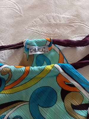 Vintage Rimel Halter Top Boho Chic, like new, multicolor turquoise