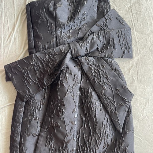 H&M Black Strapless Dress with Bow, Size XS