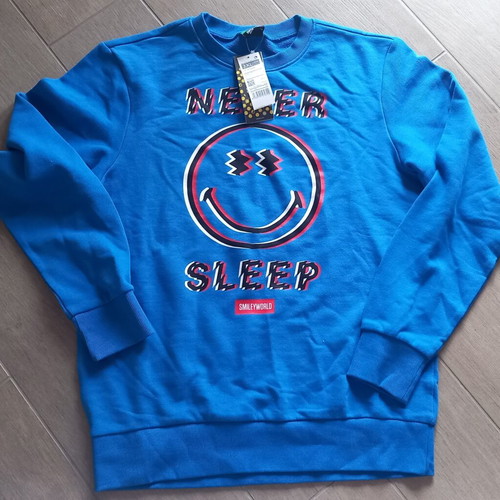 Benetton thin sweatshirt blue size 13-14 new
