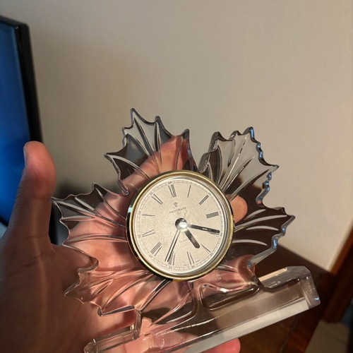 Crystal clock Nachtmann like new