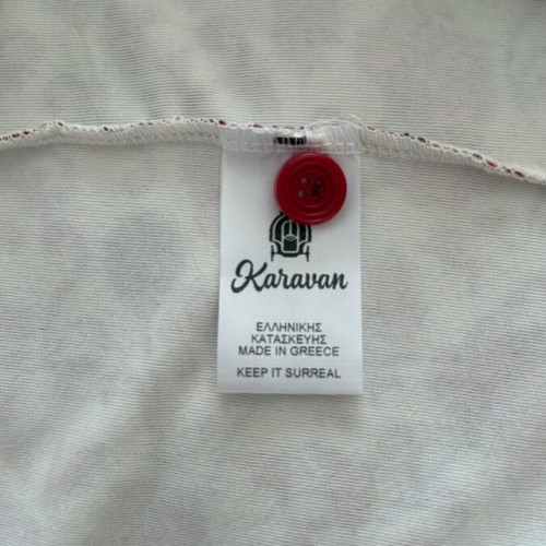 Karavan velvet shirt like new with floral pattern, One Size