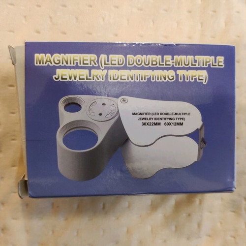 LED magnifier new with double and multiple magnification for jewelry