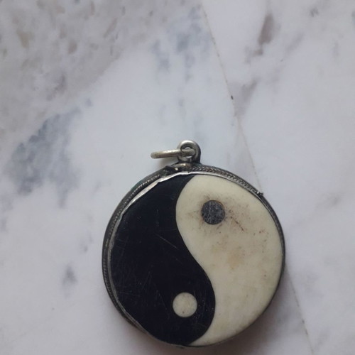 Vintage Metagion pendant used Yin Yang
