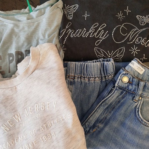 Clothes pack size 13-14 like new Zara gray and blue