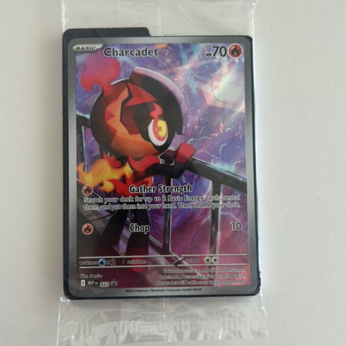 Charcadet 022 Promo Pokemon TCG card like new, Phantasmal Flames ETB