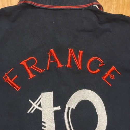 UEFA Euro 2016 France Men's Polo Shirt used, size XL, navy blue