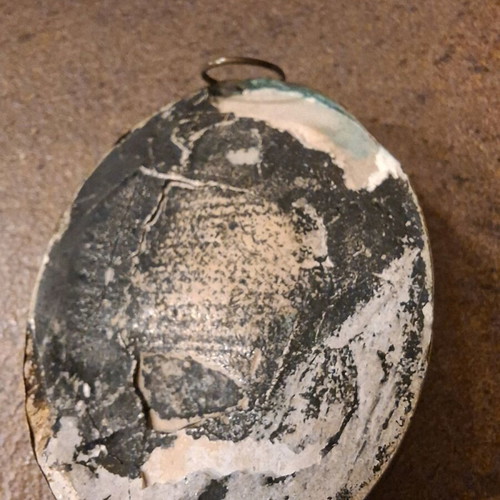 Meerschaum reliquary Saint Mary and the Child used