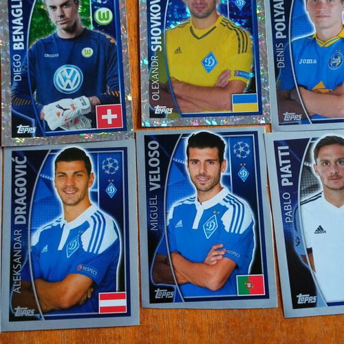 UEFA Champions League stickers new, set of 17 pieces